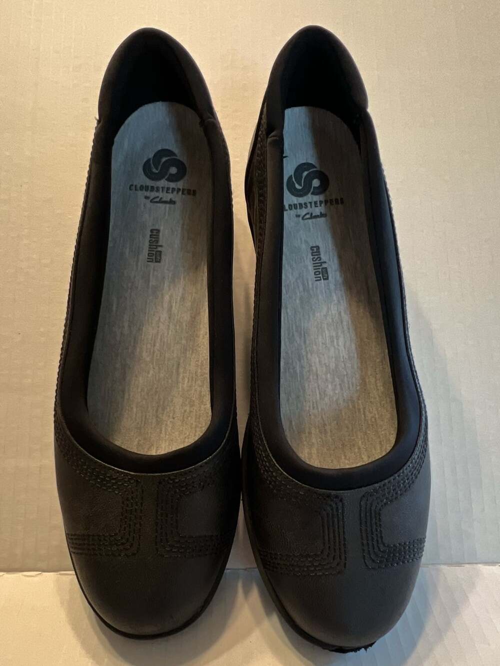 Clarks Cloudsteppers Ayla Low Black Slip-On Ballet Flats